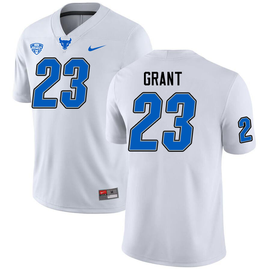 Buffalo Bulls #23 Devin Grant College Football Jerseys Stitched Sale-White